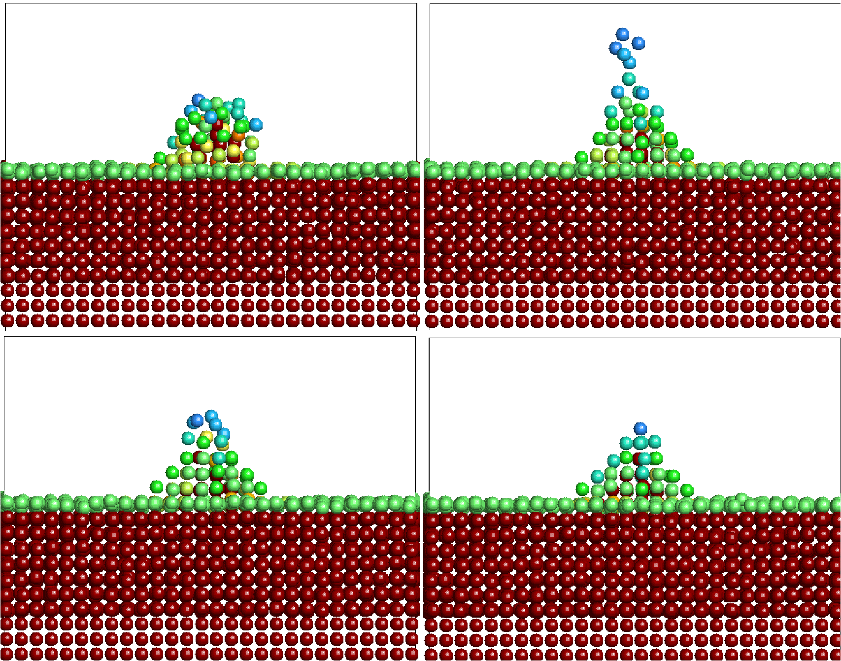 Dynamics of a surface tip evolution under a sufficiently high electric field. 