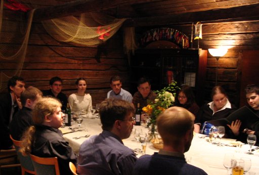 2nd Finnish Geant4 Worshop dinner 6.6.2005. Restaurant Tervasaaren Aitta, Helsinki. Picture by Tomi Raiha 